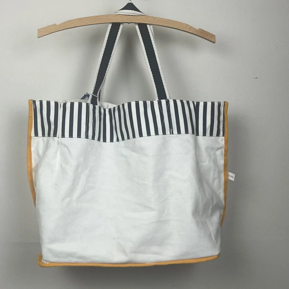 Brighton Beachy Keen Boardwalk Tote Canvas Nautical Sailboat Anchor Bag D29655